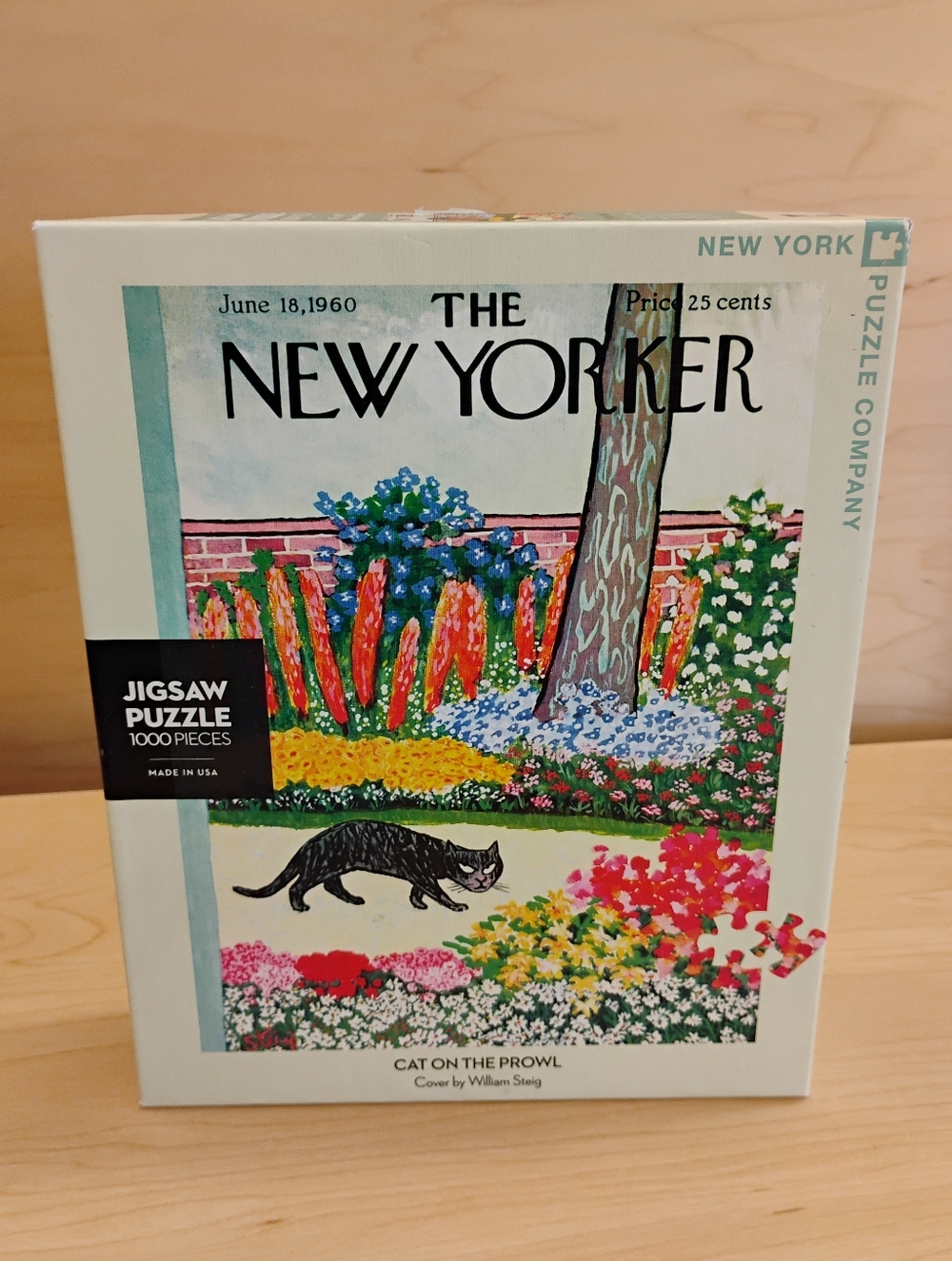 The New Yorker "Cat On The Prowl" 1,000 Piece Puzzle The New York Puzzle Company